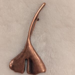 Bronze Leaf Brooch